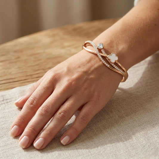 Ivory Clover Grace Bracelet