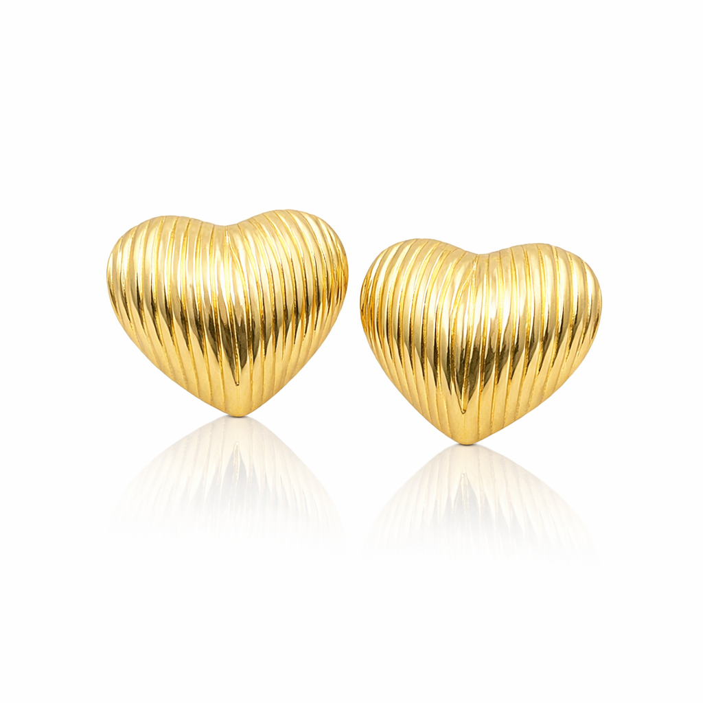 Veloura Heart Studs