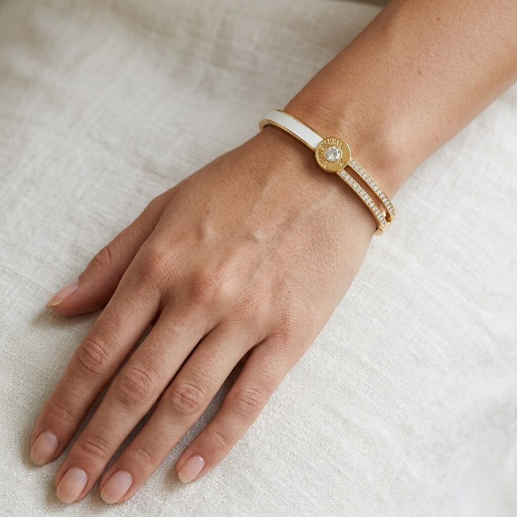 Ivory Roman Crystal Bracelet