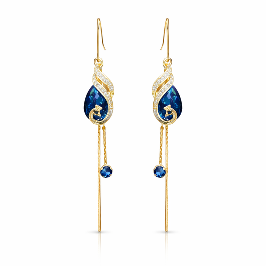 Sapphire Seraph Drop Earrings